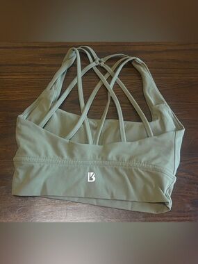 Buffbunny Olive Green Strappy Sports Bra